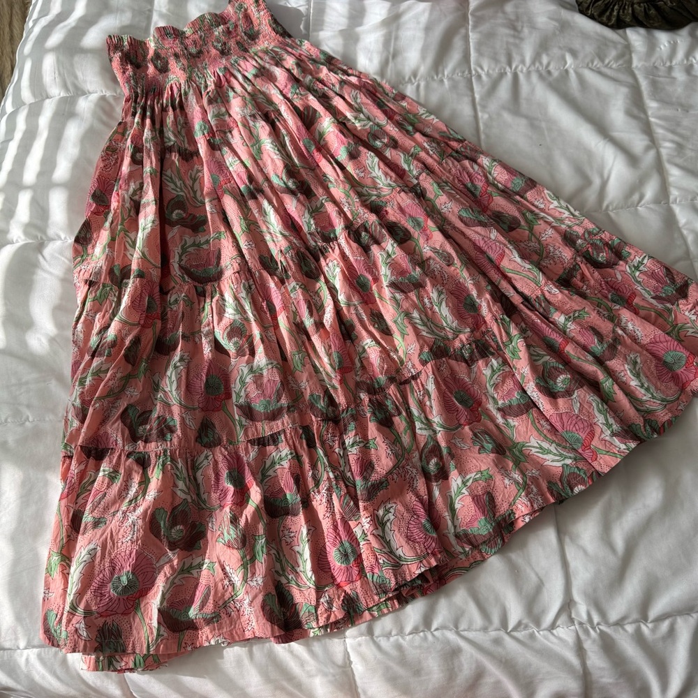 Lilbelle Floral Smocked Maxi Skirt